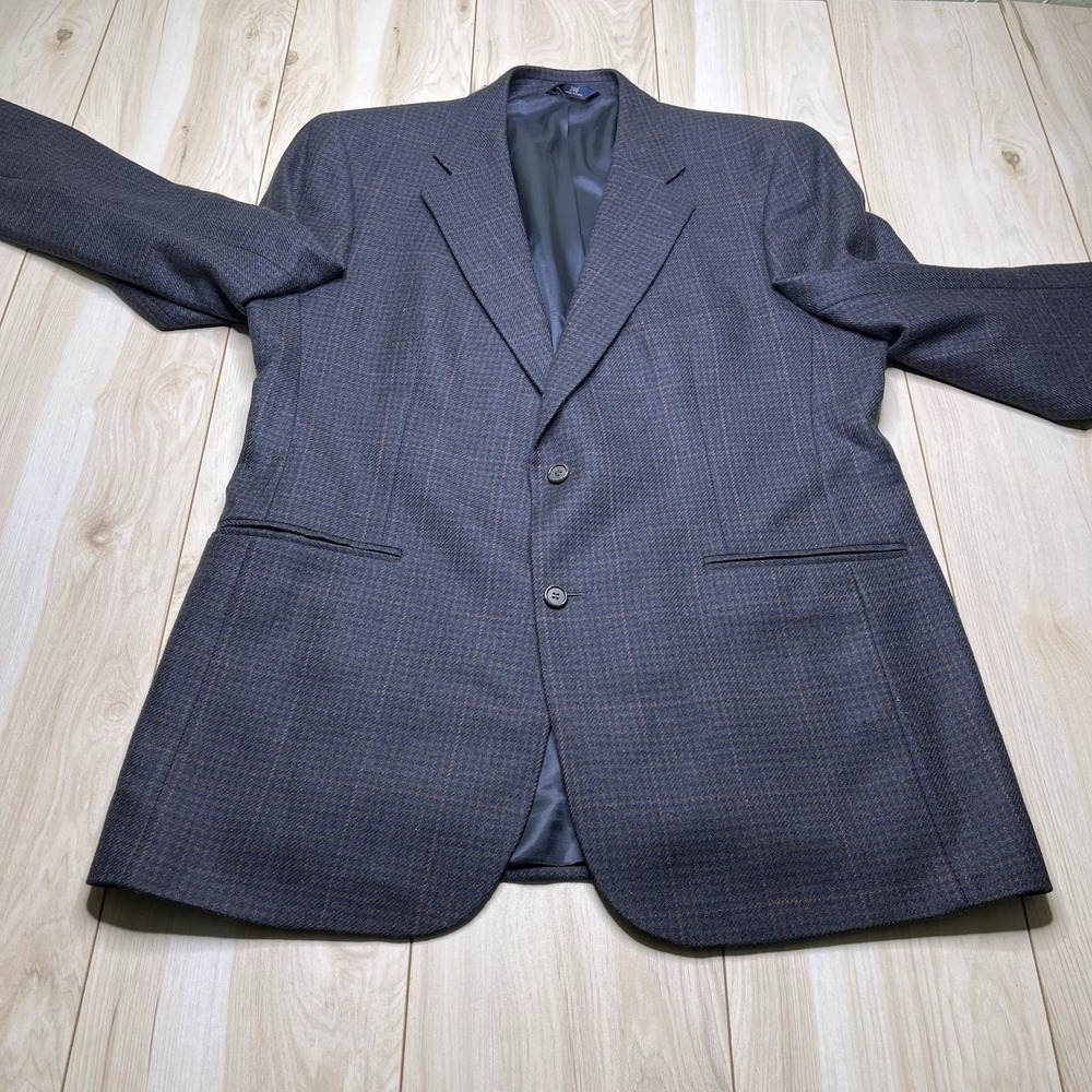 Brooks Brothers 346 Houndstooth Windowpane Plaid Blazer Multicolor Men Size 44L - Picture 3 of 16
